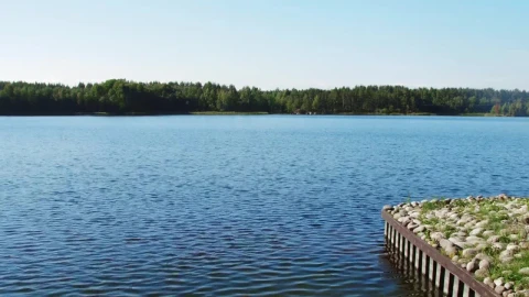Video Stock Pier Covered In Rocks And Moss Live Wallpaper Free - Free Live Wallpaper
