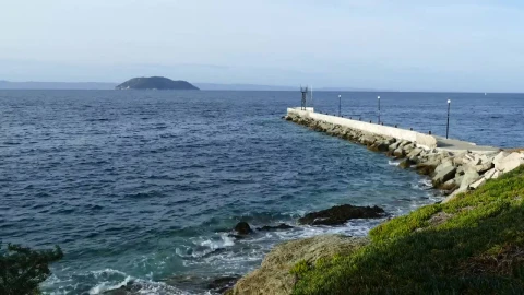 Video Stock Pier Into The Mediterranean Sea Live Wallpaper Free - Free Live Wallpaper