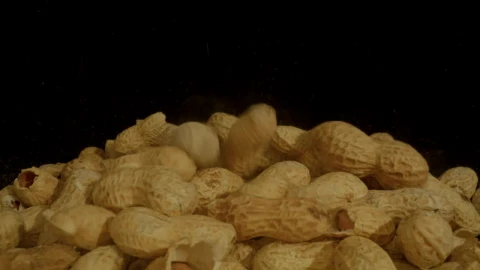 Video Stock Pile Of Peanuts On A Black Background Live Wallpaper Free - Free Live Wallpaper