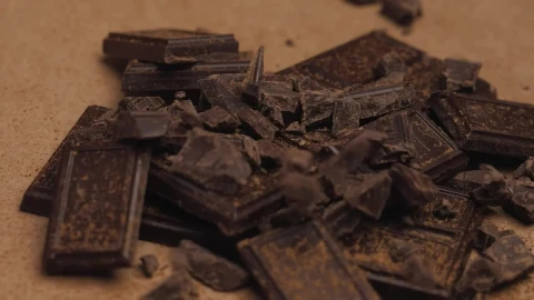 Video Stock Pile Of Pieces Of Chocolate Bars Falling Down Live Wallpaper Free - Free Live Wallpaper