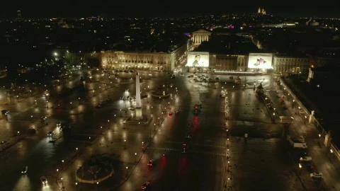 Video Stock Place De La Concorde Paris At Night Live Wallpaper Free - Free Live Wallpaper