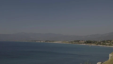 Video Stock Plane Takes Off From A Beach Town Live Wallpaper Free - Free Live Wallpaper