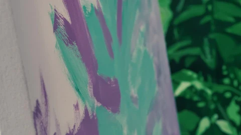 Video Stock Plastic Artist Painting A Picture Live Wallpaper Free - Free Live Wallpaper