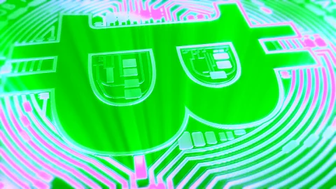 Video Stock Platform In The Shape Of The Logo Of Bitcoins Live Wallpaper Free - Free Live Wallpaper