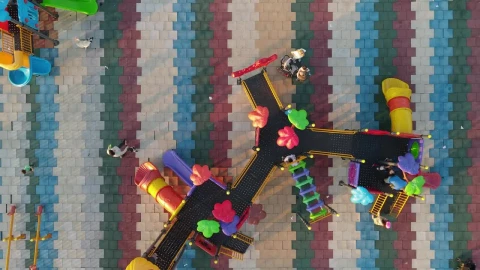 Video Stock Playground In The Middle Of A Big Empty Space Live Wallpaper Free - Free Live Wallpaper