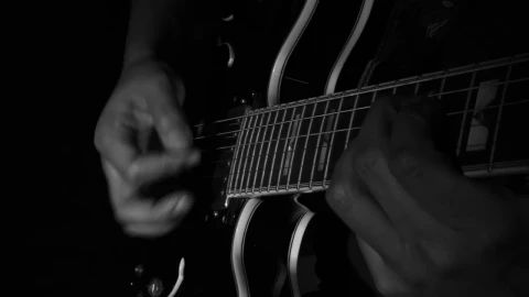Video Stock Playing Chords On The Electric Guitar In The Dark Live Wallpaper Free - Free Live Wallpaper