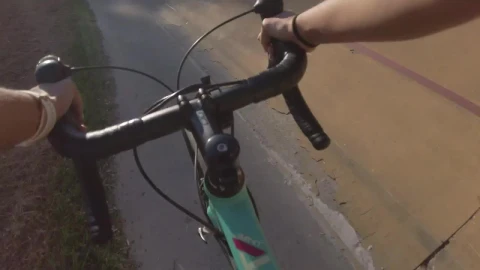 Video Stock Point Of View Of A Cyclist Speeding Down A Track Live Wallpaper Free - Free Live Wallpaper