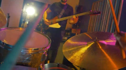 Video Stock Point Of View Of A Drummer Playing In A Group Live Wallpaper Free - Free Live Wallpaper