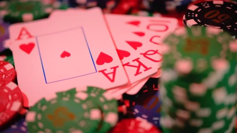 Video Stock Poker Cards Surrounded By Casino Chips Live Wallpaper Free - Free Live Wallpaper