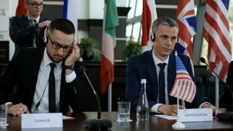 Video Stock Politicians In International Summit Live Wallpaper Free - Free Live Wallpaper