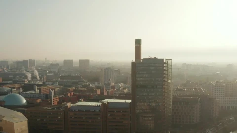 Video Stock Pollution Over The City Of Berlin Live Wallpaper Free - Free Live Wallpaper