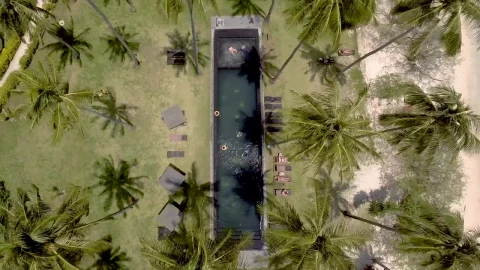 Video Stock Pool Near A Beach Seen From Above Live Wallpaper Free - Free Live Wallpaper