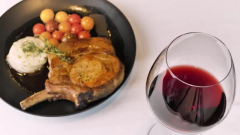 Video Stock Pork Chop And Wine Glass Live Wallpaper Free - Free Live Wallpaper