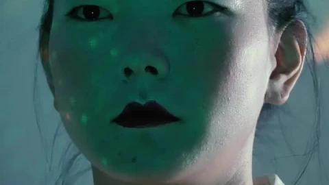 Video Stock Portrait Of A Fashion Cyborg Woman Live Wallpaper Free - Free Live Wallpaper