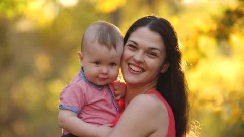 Video Stock Portrait Of A Happy Mother Mother With Her Son In Live Wallpaper Free - Free Live Wallpaper
