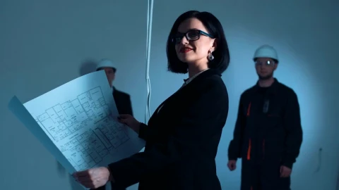 Video Stock Portrait Of A Woman Architect Live Wallpaper Free - Free Live Wallpaper