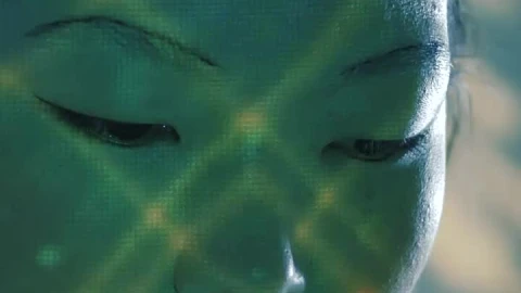 Video Stock Portrait Of An Asian Female Cyborg Live Wallpaper Free - Free Live Wallpaper