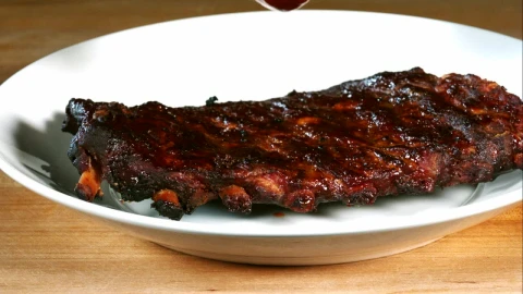 Video Stock Pouring Barbecue Sauce On Ribs Live Wallpaper Free - Free Live Wallpaper