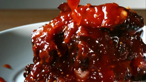 Video Stock Pouring Barbecue Sauce In Slow Motion Live Wallpaper Free - Free Live Wallpaper
