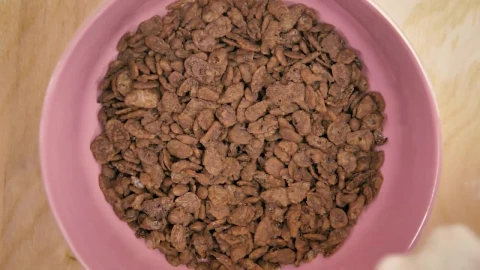 Video Stock Pouring Milk Into A Bowl With Healthy Cereal 41134Live Wallpaper Free - Free Live Wallpaper