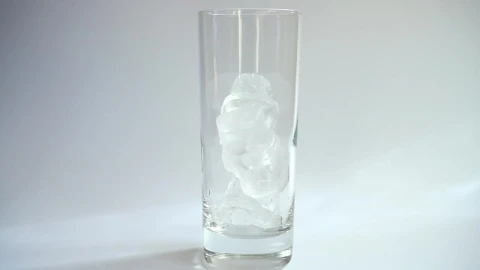Video Stock Pouring Milk Into A Glass With Ice On A White Live Wallpaper Free - Free Live Wallpaper