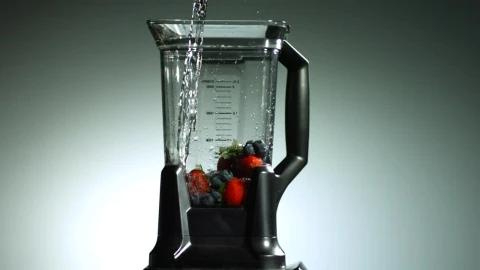 Video Stock Pouring Water Into Blender With Fruit Live Wallpaper Free - Free Live Wallpaper