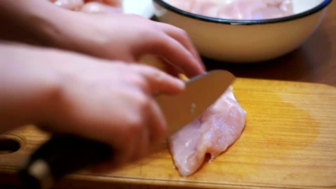 Video Stock Preparing Chicken Meat In Fillets Live Wallpaper Free - Free Live Wallpaper