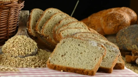Video Stock Presentation Of Bread Wheat Eggs Flour Rotating Live Wallpaper Free - Free Live Wallpaper