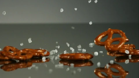 Video Stock Pretzels Falling In Slow Motion Live Wallpaper Free - Free Live Wallpaper