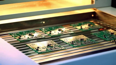 Video Stock Production Of Electronic Cards On A Machine Live Wallpaper Free - Free Live Wallpaper