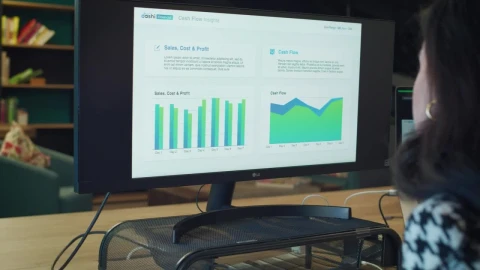 Video Stock Professional Woman Working On Graphs In The Office Live Wallpaper Free - Free Live Wallpaper