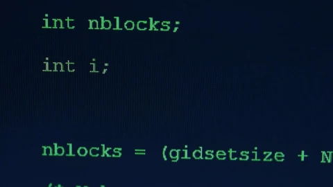 Video Stock Programming Codes Close Up On A Screen Live Wallpaper Free - Free Live Wallpaper