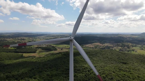 Video Stock Propellers Of A Generator Mill High Up Outside Live Wallpaper Free - Free Live Wallpaper
