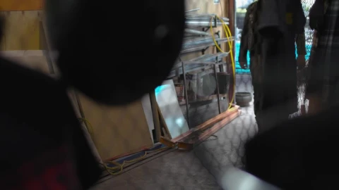 Video Stock Punk Man Walking In A Workshop Live Wallpaper Free - Free Live Wallpaper