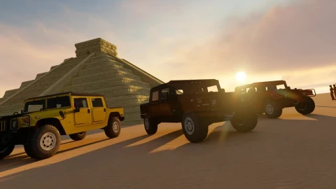 Video Stock Pyramids Tourists And Off Roads Vehicles Live Wallpaper Free - Free Live Wallpaper