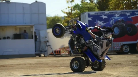 Video Stock Quad Bike Driver Showing Off Live Wallpaper Free - Free Live Wallpaper