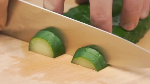 Video Stock Quickly Cutting A Cucumber Live Wallpaper Free - Free Live Wallpaper