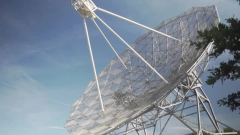 Video Stock Radio Telescope With A Large Antenna  LargeLive Wallpaper Free - Free Live Wallpaper
