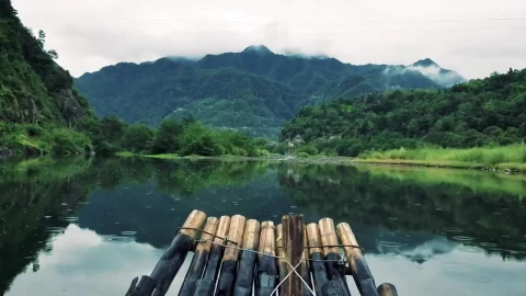 Video Stock Raft Going Slowly Down A River Live Wallpaper Free - Free Live Wallpaper