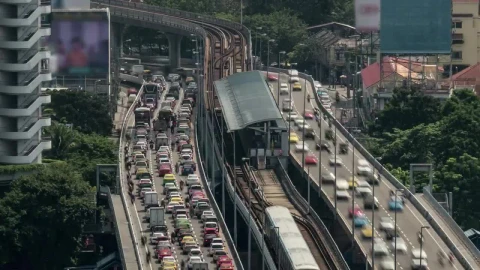 Video Stock Rail And Road Traffic Together Live Wallpaper Free - Free Live Wallpaper