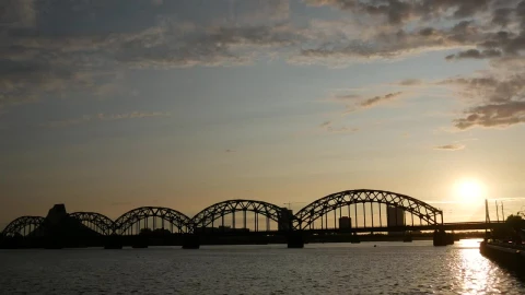 Video Stock Railway Bridge Over A River Live Wallpaper Free - Free Live Wallpaper