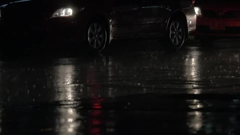 Video Stock Rain Falling On A Quiet Road Live Wallpaper Free - Free Live Wallpaper