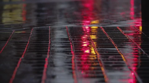 Video Stock Rain Falling On The Sidewalk Live Wallpaper Free - Free Live Wallpaper