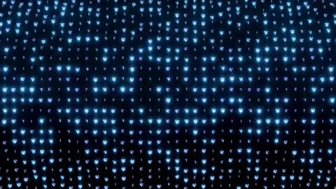 Video Stock Rain Of Light Blue D Letters And Symbols Live Wallpaper Free - Free Live Wallpaper