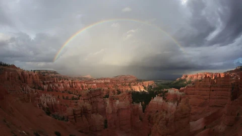 Video Stock Rainbow Across A Canyon Live Wallpaper Free - Free Live Wallpaper