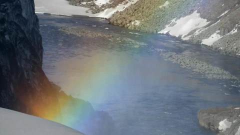 Video Stock Rainbow Close Up At A Waterfall Live Wallpaper Free - Free Live Wallpaper