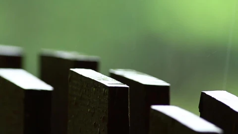 Video Stock Rainfall On A Wooden Fence Live Wallpaper Free - Free Live Wallpaper