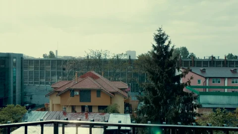 Video Stock Rainfall Over The City Live Wallpaper Free - Free Live Wallpaper