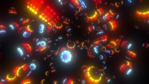 Video Stock Random Bouncing Balls With Many Colored Lights Live Wallpaper Free - Free Live Wallpaper