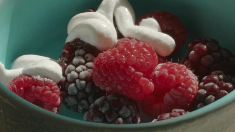 Video Stock Raspberries With Frozen Cream Live Wallpaper Free - Free Live Wallpaper